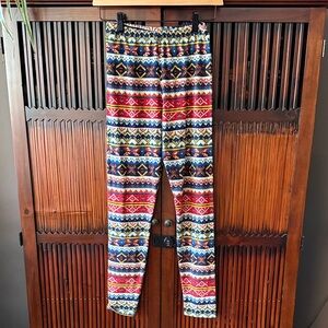 Colorful Patterned Winter Leggings